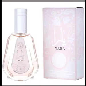 Lattafa Yara Arab Men's Eau De Toilette Spray, 1.7oz/50ml Long Lasting Amber Vanilla  Ball Bearing Perfume Is Easy To Carry