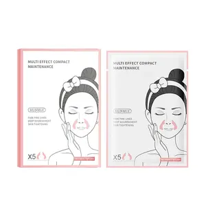 Facial Wrinkle Patch, Firming & Lifting, Reduces Fine Lines, Hydrating, Face Mask Sheet Wipe, Collagen Enriched, No Alcohol, Non-Flammable