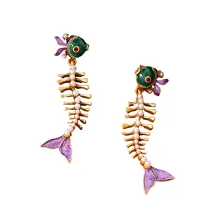 Fashion Accessories Vintage Fishbone Earrings Earrings Stud Earrings