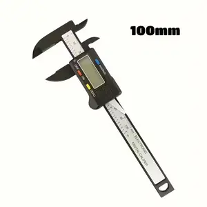 100mm Electronic Digital Caliper, Carbon Fiber Dial, Vernier Caliper, Micrometer, Measurement Tool, Digital Ruler