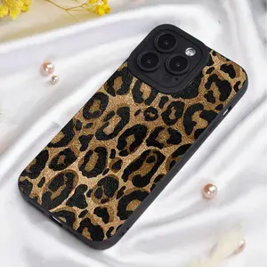 Fashion Leopard-print Pattern Phone Case, Anti-drop Cellphone Protective Cover, All-inclusive Shockproof Mobile Phone Cover for iPhone Series