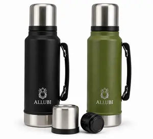 ALLUBI Insulated Thermos Flask 1.0 L – Stainless Steel Vacuum Bottle (Hot & Cold)