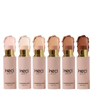 HECI Beauty Matte Foundation Stick - Light to Deep Shades, Buildable Coverage, Creamy Texture for a Natural Matte Finish