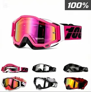 100% Armega Champion Series Quick Release Motocross Goggles, Pro Off-Road MX ATV Dirt Bike Racing Goggles with Anti-Fog UV Protection Lens, Adjustable Strap & Shockproof Eye Protection, High Performance Motorbike Gear for Outdoor Adventure Riders