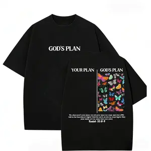 God's Plan vs Your Plan Butterfly Graphic Tee | Inspirational Christian Streetwear with Isaiah