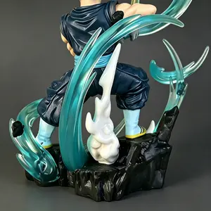 DBZ Premium Battle Action Figure with Rock Base, Collectible Anime Statue, Perfect Birthday Gift for Boyfriend, Home Office Desk Decor