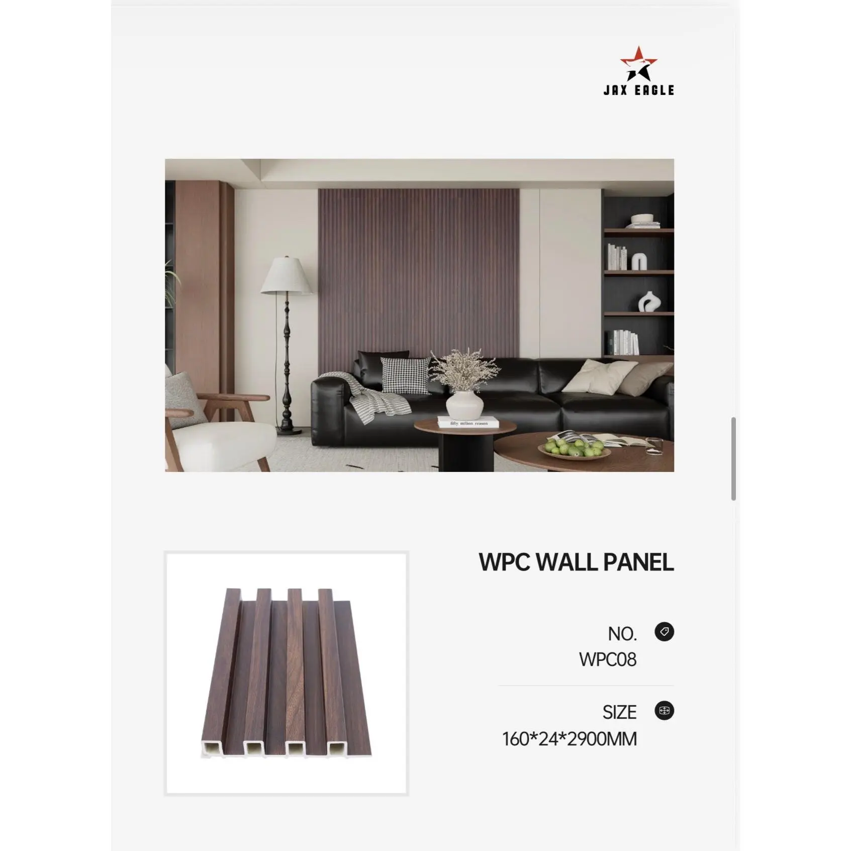 6 × 11 4.17 inchesWPVC Wall Panel – WPC08