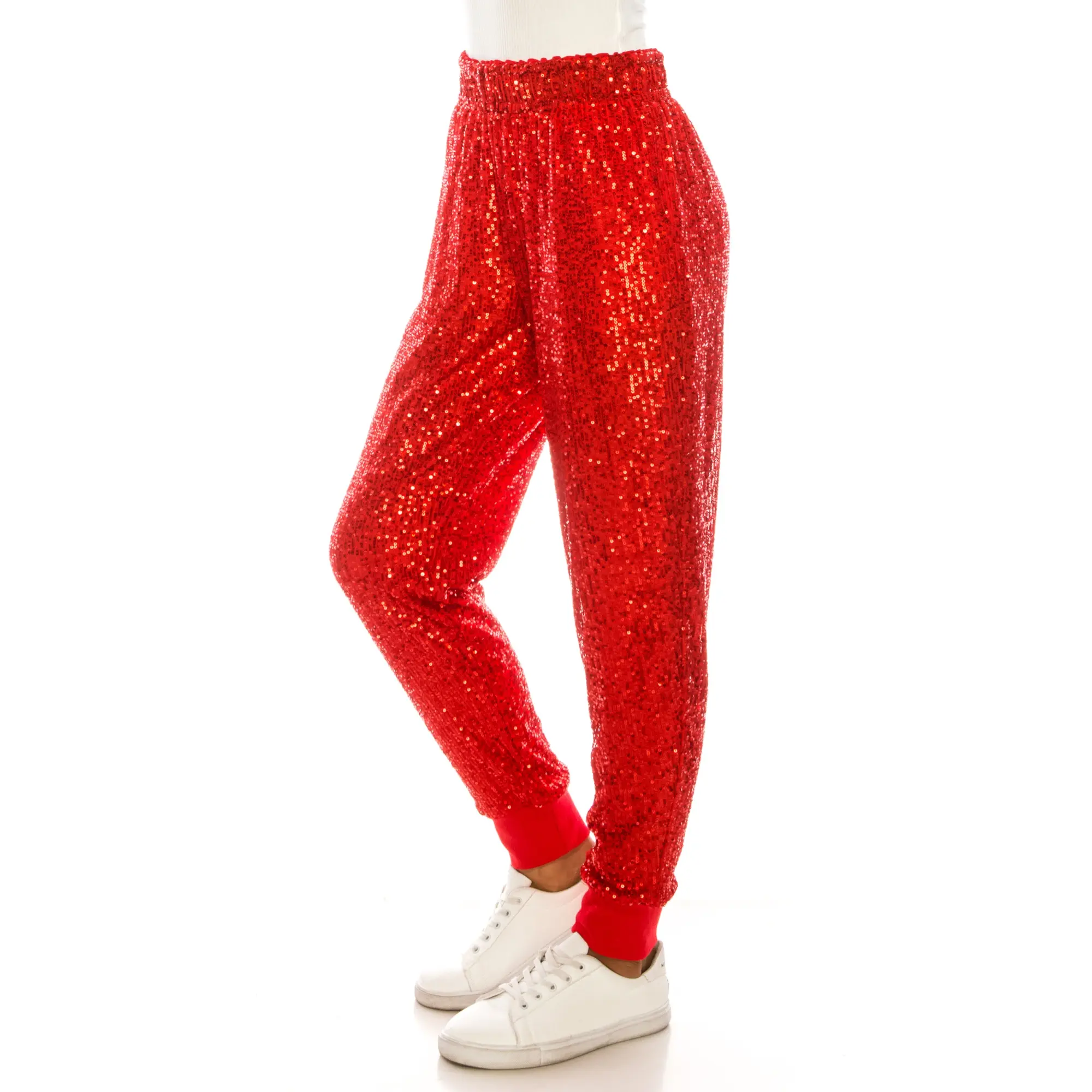 Urban Diction Sequins Joggers- Womenswear, Single Piece, Holiday, Party & Concert Must Have