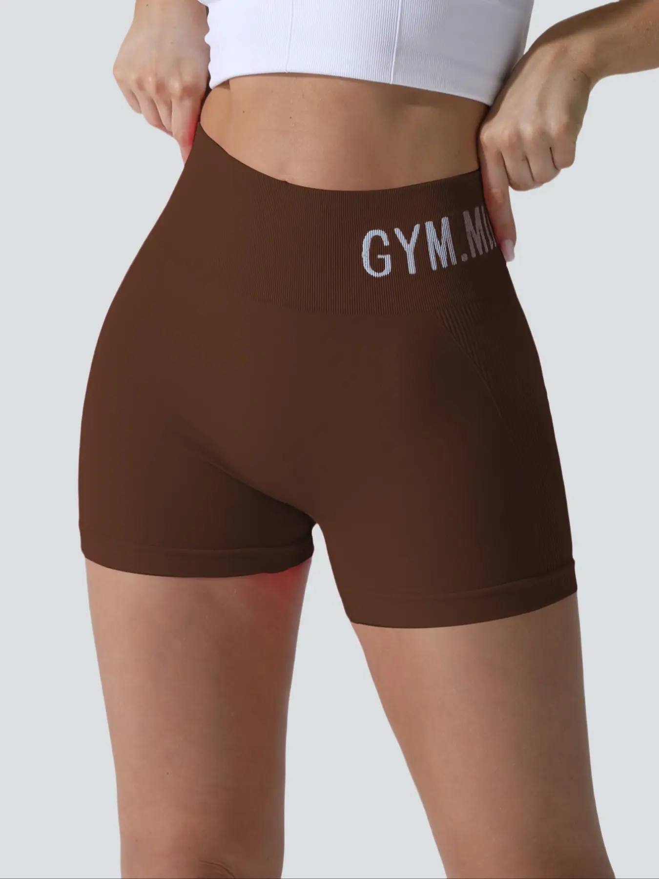 Women's Sporty Letter Print Shorts, Breathable Soft Comfortable Gym Yoga Running Tight Fit Summer Wear, Ladies Fitness Activewear Women's Sporty Letter Print Shorts, Breathable Soft Comfortable Gym Yoga Running Tight Fit Summer Wear, Ladies Fitness Activewear