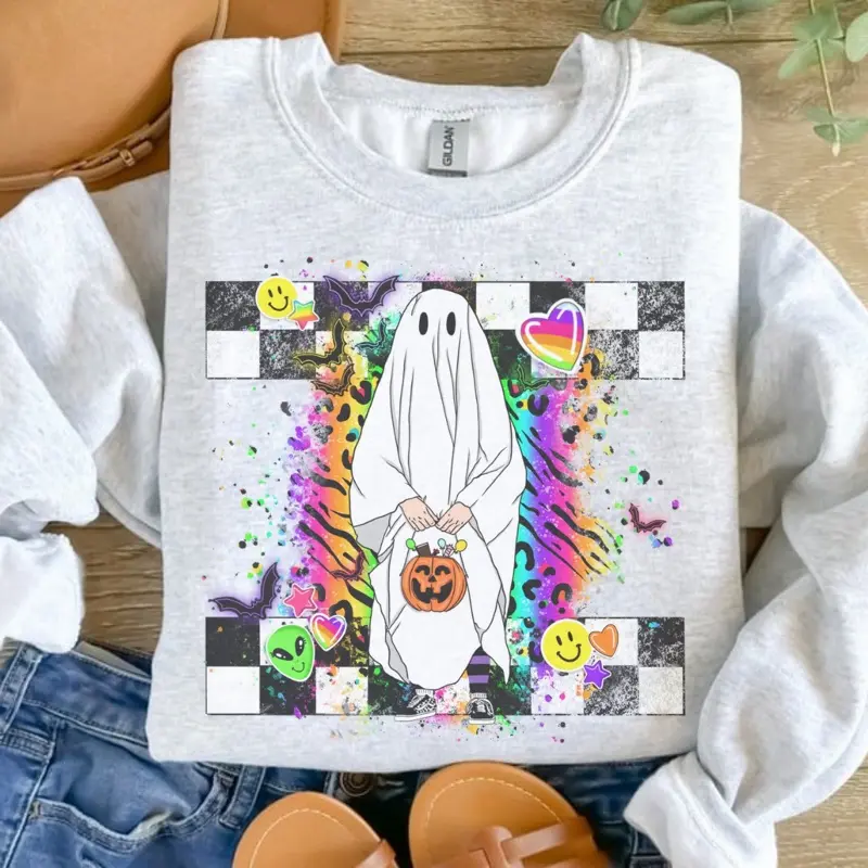 LF Ghost Sublimation Sweatshirt - Petty Fabric, Perfect Fits Women's Jersey Sweatshirt
