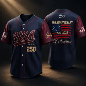 USA 250th Anniversary Baseball Jersey |   Patriotic 4th of July Shirt |   1776-2026 Independence Day Jersey |   American Pride Gift for Men Women # USA250 # 250th Anniversary # Independence Day # Baseball Jersey # AmericanPride # TikTokMadeMeBuyIt