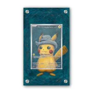 Pikachu with Grey Felt Hat 085 - Exclusive Pokémon Extended Artwork Display Case