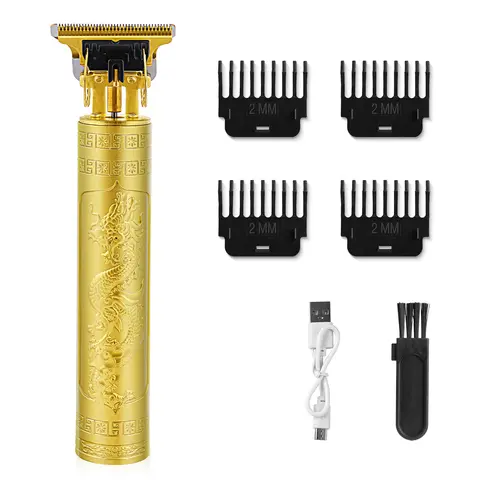 Professional Retro Hair Trimmer for Men Cordless Waterproof, Wireless Beard Head Clipper All-in-One Grooming Kit, USB Rechargeable for Precision Haircut & Shaving