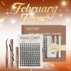 MIRA | MaxComfi Comic-Worthy Lashes Without the Discomfort Long-Lasting, Waterproof & Super Soft & Thin Band Too |  Waterproof Long-Lasting Natural Daily Volume Style Beginner-Friendly DIY Lashes for Flawless Voluminous Look Trendy Must-Have