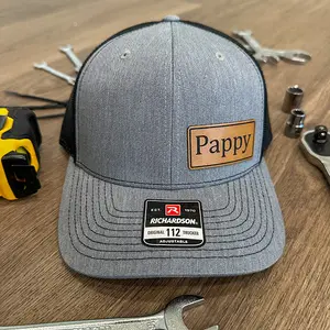 Swaddle and Nest, Custom Trucker Hat for Men, Personalized Trucker Hat, Leather Patch, Personalized Dad Gifts, Father's Day Hats, Richardson 112 Custom Hats, Custom Dad Hat Men, Personalized Father Gifts, Personalized Dad Hats for Men, Custom Name Hat