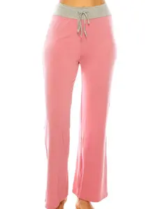 Women's Casual Lounge Pajama Pant - Super Soft and Comfy - Nightwear Loungewear Comfort Elastic Grey Contrast Waistband Comfortable Fabric