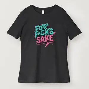 Men's "For F*cks Sake" Short-Sleeve T-Shirt, Casual Menswear for Day Wear, Comfortable Fabric Top