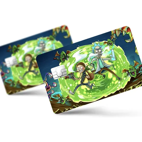 Rick And Morty Debit Card Sticker