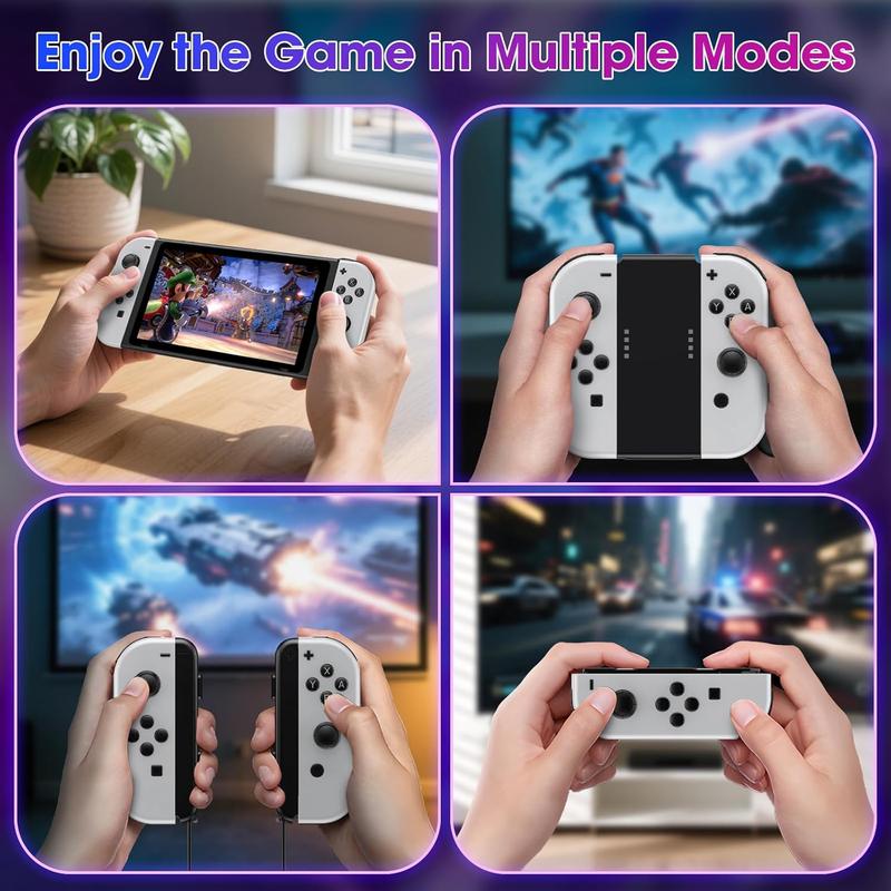 MOVONE Replacement Controller for Switch Lite/OLED Supports Dual Vibration 6-Axis Gyro Wake-up Motion Controls Screenshot L/R Buttons Enhance Gaming Experience MOVONE Replacement Controller for Switch Lite/OLED Supports Dual Vibration 6-Axis Gyro Wake-up Motion Controls Screenshot L/R Buttons Enhance Gaming Experience