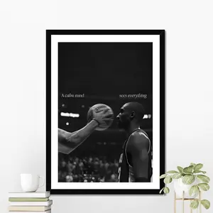 Kobe Motivational Poster Home Gym Decor, Motivation Wall Art, Motivational Print