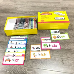 36 Book Rhyme Flip Gift Box, 72 Root Words, Dual-Sided Word Recognition Toy, Suitable for Students School and Home Education Supplies, Learning Materials