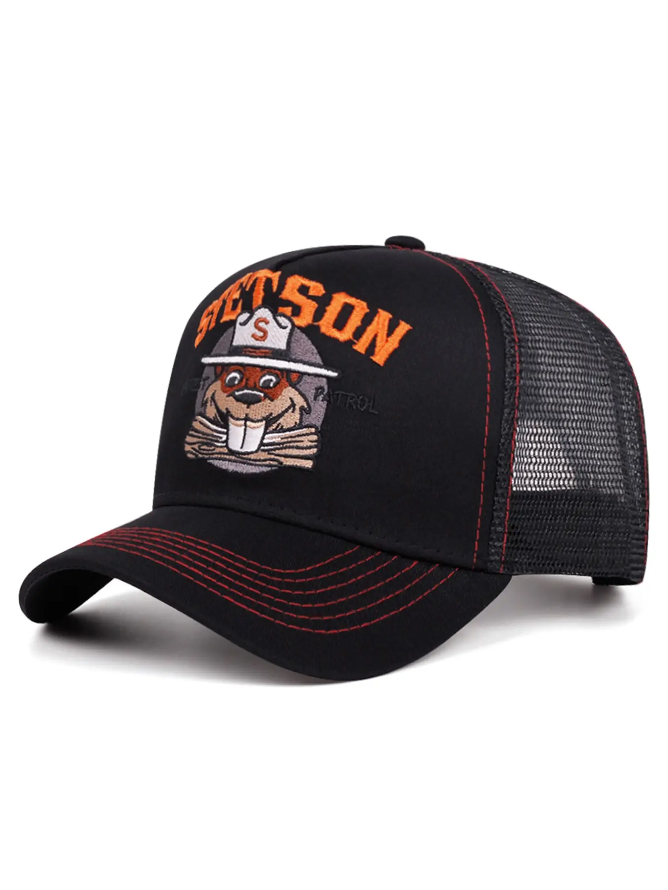 2026 New Fashionable Creative Hip Hop Hat Groundhog Embroidery Truck Hat Street Skateboarding Hat Outdoor Sports Sunshade Decoration Hat Daily Leisure Commuting Baseball Hat Male Female Same Style Breathable Mesh Hat