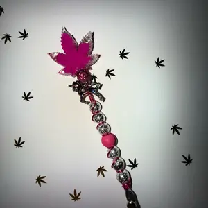 Hot Pink/Silver Unicorn Clip (large charm)