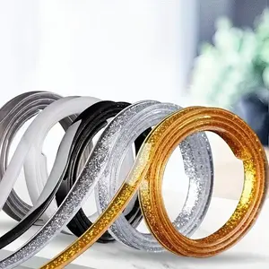 Self-adhesive Caulk Strip, 1 Count Multipurpose Bathroom & Toilet & Sink & Bathtub Floor Wall Edge Protective Tape, Home Decor Supplies