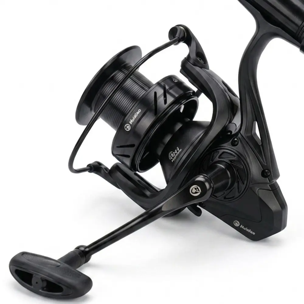 Huidiao Black Big Pit Spinning Reel Series 8000-14000 Long Casting Fishing Reel 25kg Max Drag 4.8:1 CNC Metal Spool for Carp Catfish Surf & Sea Fishing