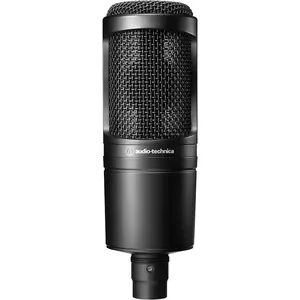 Audio-Technica AT2020 Cardioid Condenser Studio XLR Microphone, Ideal for Project/Home Studio Applications, Black