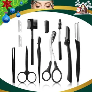11-in-1 Eyebrow Razor Kit for Women & Girls – Face Razors, Dermaplaning Tools & Exfoliating Shavers for Eyebrow Grooming and Hair Removal