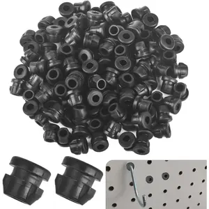120Pcs Pegboard Hook Locks for Stopping Hooks Falling Off, Pegboard Accessories Fits 1/4"-9/32" Hole & 1/8"-5/32" Hook Diameter