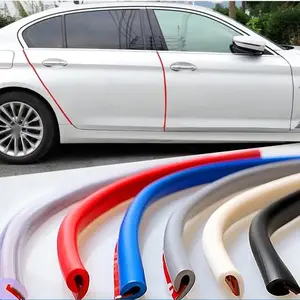 5M Car Door Protector U Type Universal Car Door Edge Guards Strip Rubber Moulding Sealing Scratch Protector Strip for