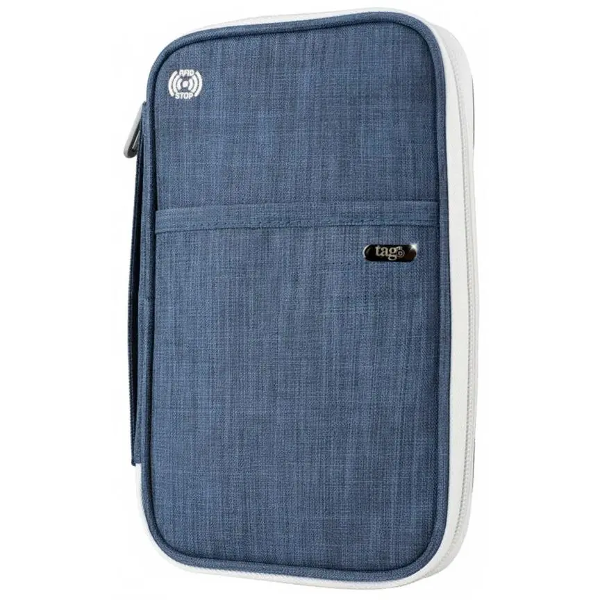 Canvas Smart Passport Holder with Bluetooth Tracker & RFID Protection