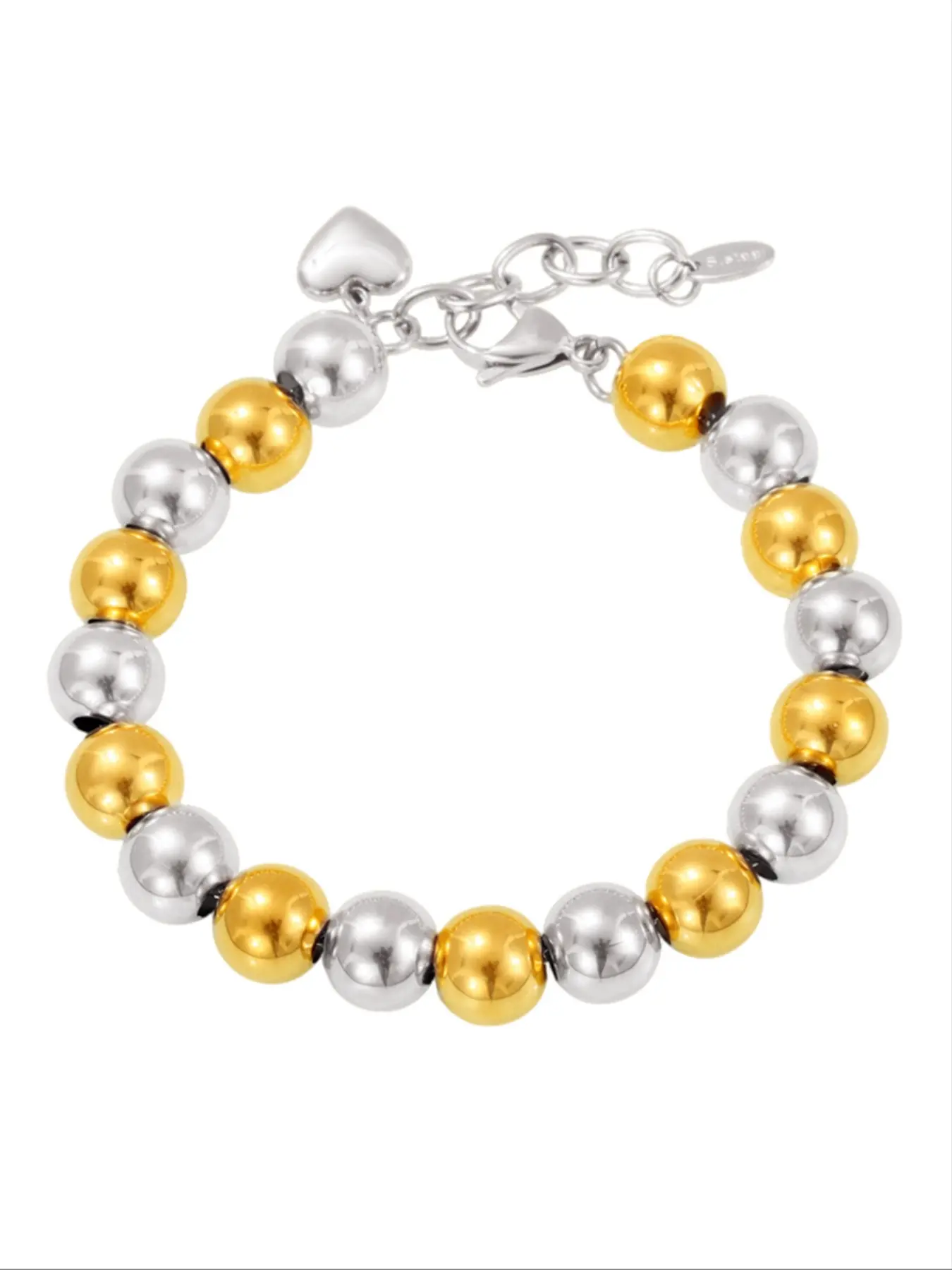Trendy Colorful Handmade Bead Bracelet for Women, Stylish Hollow Round Stainless Steel Jewelry, Durable Everyday Accessory, Stackable Bracelets, Elegant Minimalist Bangle, Stacking Bangles, Adjustable Stack Bangle