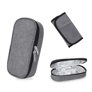 Insulin Pen Cooler Travel Case with 2 Ice Packs, Diabetic Medication Insulated Cooling Bag for Insulin Pens and Diabetic Supplies Storage, Compact for Daily Life and Trips