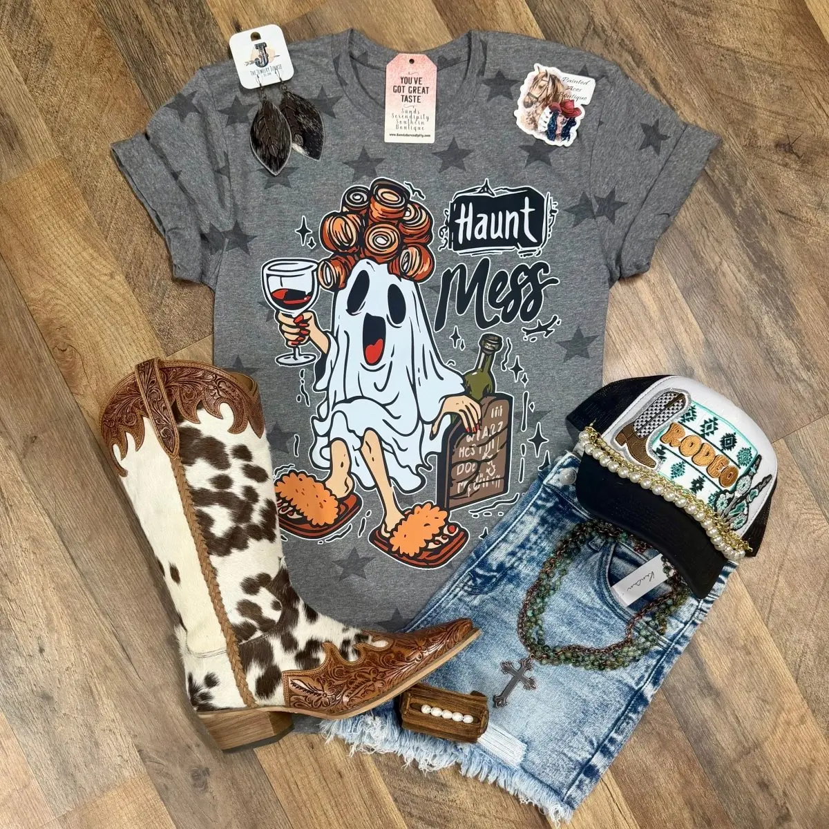 Haunt Mess | Fall Vibes Graphic T-Shirt