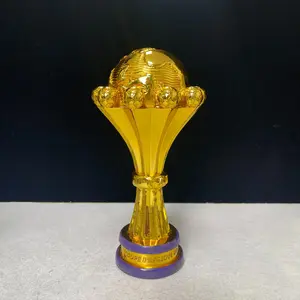 Africa Football Trophy Replica, Collectible Display Ornament, Premium Quality Soccer Award Statue, Ideal for Sports Memorabilia
