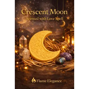 Crescent Moon Candle- Love Spell
