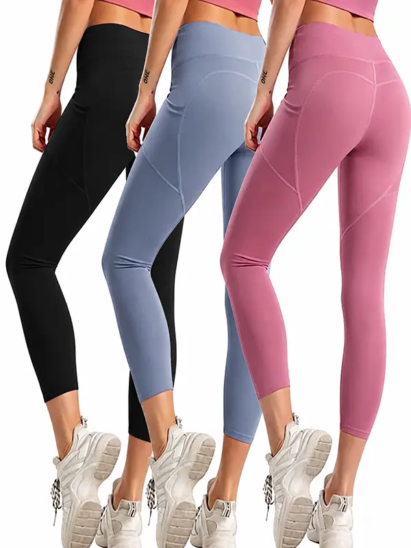 Women Butt Lift Mesh Pocket Leggings Tummy Control High Waist Push Up Yoga Pants oner active gym clothing