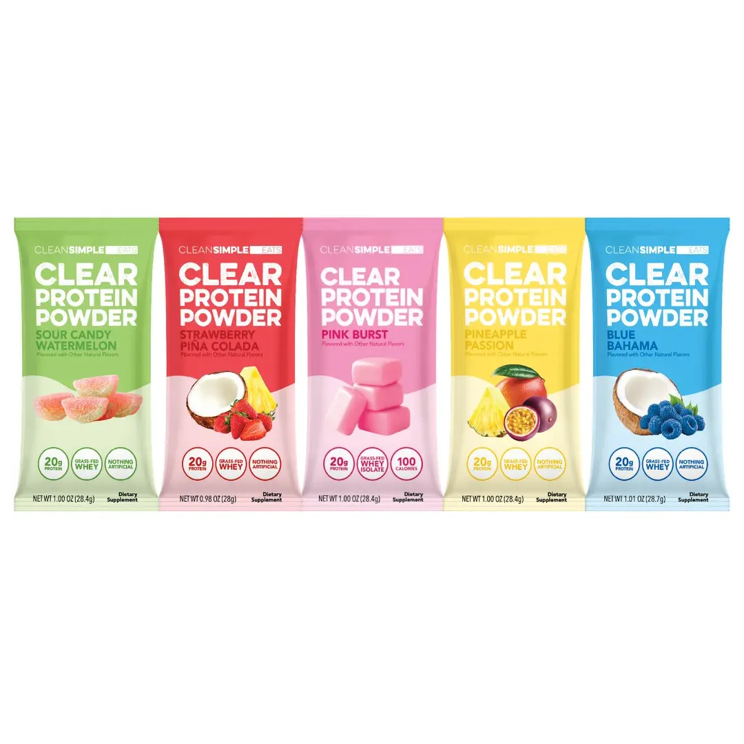 Clear Protein Powder 5-Flavor Pack | TikTok Exclusive