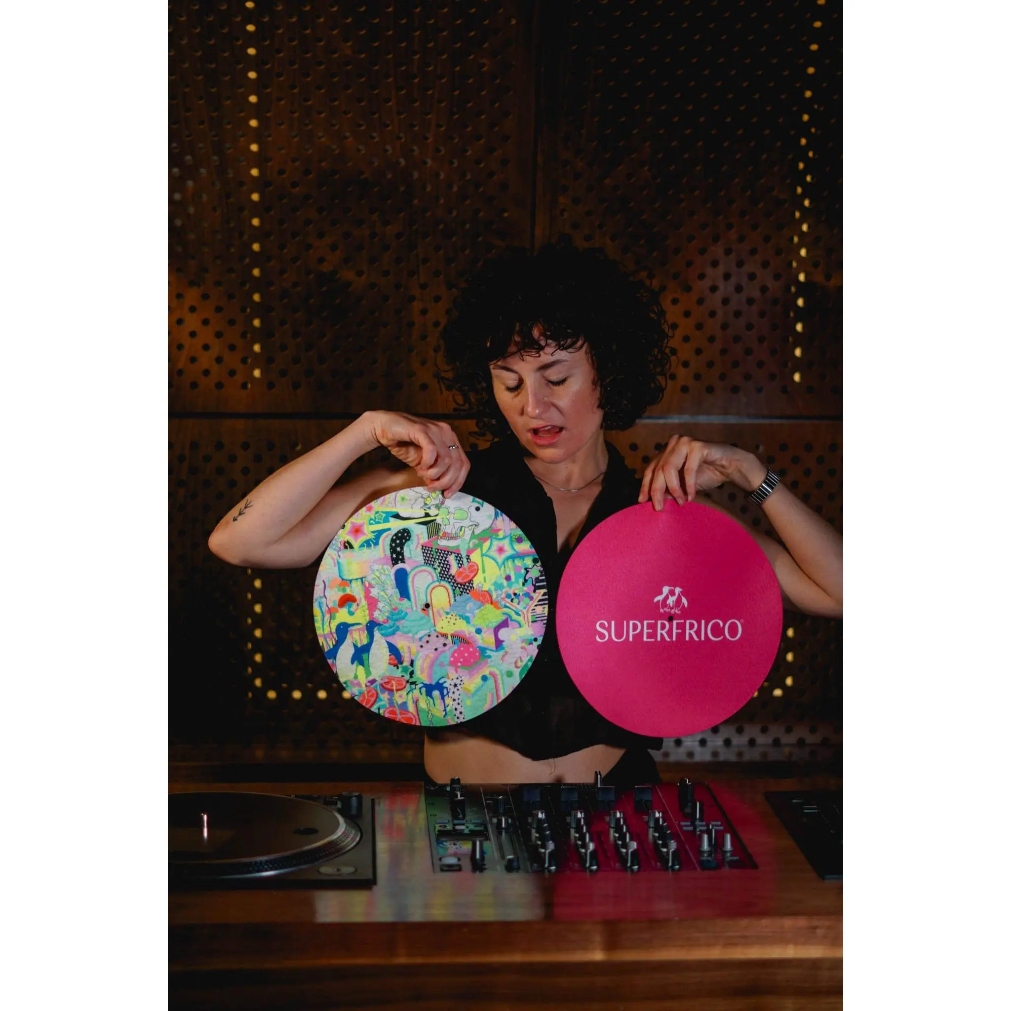 Superfrico Vinyl Record Slip Mat & Record Jacket