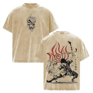 Zuko Vintage Washed T-Shirt from Avatar: The Last Airbender – Iconic Fire Nation Prince Anime Tee with Blue Flame Bending Graphic, Capturing the Redemption Arc Aesthetic in Oversize Streetwear Style and Dark Shonen Retro Design