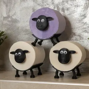 Personal Restroom Decorative Sheep Toilet Paper Roll Holders for Bathroom Charm and Artistic Appeal