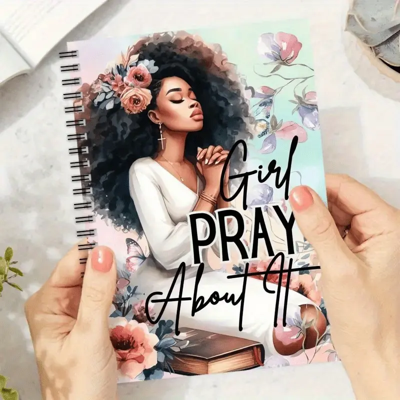 1pc Christian Spiral Devotional Notebook for Daily Prayer, Church Notes Journal, Personalized Mixed Color Design, Bible Study Gratitude Journal Planner, Faith-Based Planning Tool
