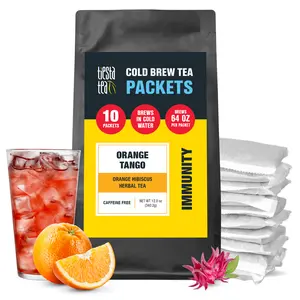 Tiesta Tea - Orange Tango Cold Brew, Premium Loose Leaf Blend, Non-Caffeinated Iced Tea, 10 Cold Brew Tea Packets - Brews One 64oz Pitcher