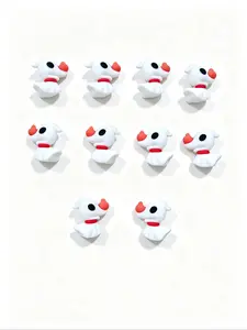 10pcs Cute Duck Silicone Beads, Animal Focal Beads, Charms for Crafts, for DIY Beadable Pens, Keychains & Jewelry Making, Perfect for Crafting Projects
