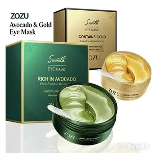 Avocado & Gold Eye Mask – Use Avocado Eye Mask During The Day And Gold Eye Mask At Night – Natural Moisturizing Eye Mask, Reduces Puffiness, Soothing Dry Skin, Eye Care Product For Daily Use