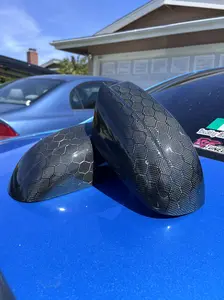 Honey Comb Dodge Charger Mirror Caps