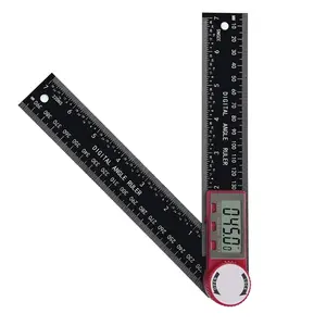 200mm digital angle ruler with dual functions for precise measurement, 360-degree free-rotating goniometer, professional-grade high-precision digital angle ruler, portable multi-function angle measuring tool